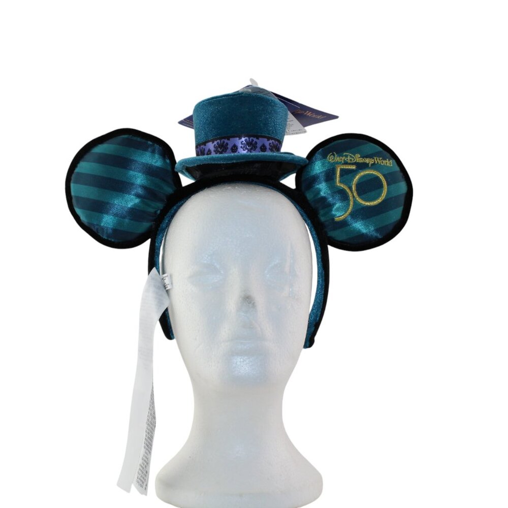 Disney Mickey Main Attraction Haunted Mansion Ears 50th Anniversary NWT Limited